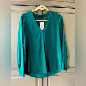 NWT J.Crew Dark green blouse